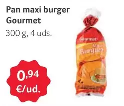 Oferta de Gourmet - Pan Maxi Burger por 0,94€ en Gros Mercat