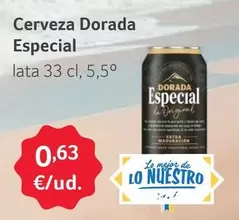 Oferta de Dorada - Cerveza Especial por 0,63€ en Gros Mercat