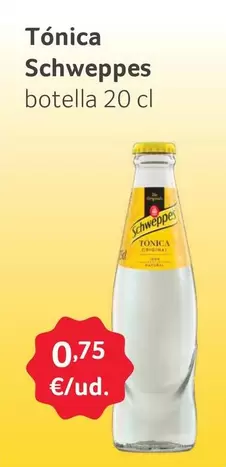 Oferta de Schweppes - Tonica por 0,75€ en Gros Mercat