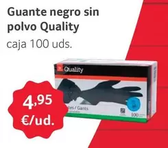 Oferta de Quality - Guante Negro Sin Polvo por 4,95€ en Gros Mercat