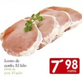 Oferta de Lomo De Cerdo por 7,98€ en Supermercados Bip Bip