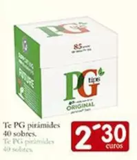 Oferta de Pg - Te  Piramides por 2,3€ en Supermercados Bip Bip