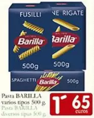 Oferta de Barilla - Pasta por 1,65€ en Supermercados Bip Bip