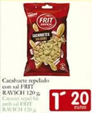 Oferta de Frit Ravich - Cacahuete Repelado Con Sal por 1,2€ en Supermercados Bip Bip