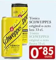 Oferta de Schweppes - Tónica Original O Zero por 0,85€ en Supermercados Bip Bip