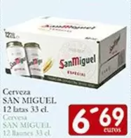Oferta de San Miguel - Cerveza por 6,69€ en Supermercados Bip Bip