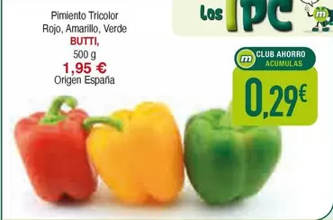 Oferta de Origen - Pimiento Tricolor Rojo, Amarillo, Verde por 1,95€ en Masymas