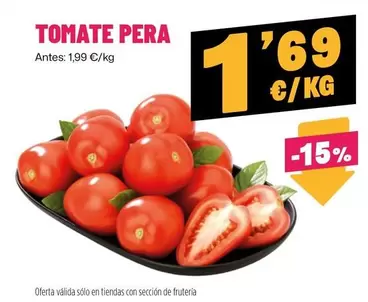 Oferta de Tomate Pera por 1,69€ en Ahorramas