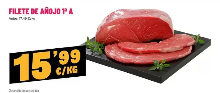 Oferta de Filete De Añojo por 15,99€ en Ahorramas
