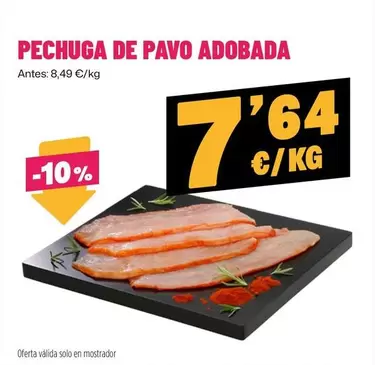 Oferta de Pechuga De Pavo Adobada por 7,64€ en Ahorramas