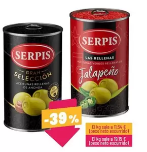 Oferta de Serpis - Gran Seleccion Anchoa O Jalapeno por 2,49€ en Ahorramas