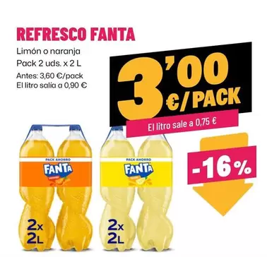 Oferta de Fanta - Refresco por 3€ en Ahorramas