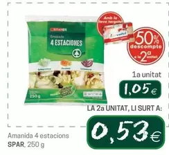 Oferta de Spar - Amanida 4 Estacions por 1,05€ en Valvi Supermercats