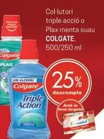 Oferta de Colgate - Col·lutori Triple Acción O Plax Menta Suau en Valvi Supermercats