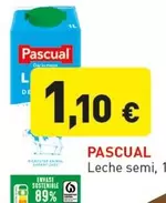 Oferta de Pascual - Leche Semi por 1,1€ en Hiperber