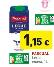 Oferta de Pascual - Leche Entera por 1,15€ en Hiperber