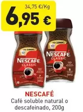 Oferta de Nescafé - Café Soluble Natural O Descafeinado por 6,95€ en Hiperber