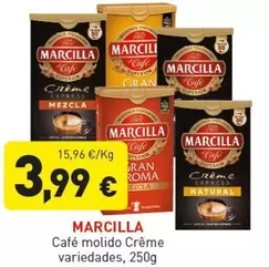 Oferta de Marcilla - Cafe Molido Crème por 3,99€ en Hiperber