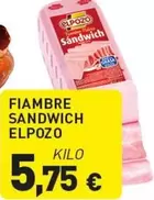 Oferta de Elpozo - Fiambre Sandwich por 5,75€ en Hiperber