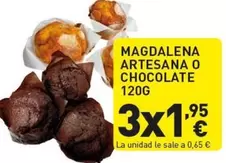 Oferta de Magdalena Artesana O Chocolate por 0,65€ en Hiperber