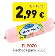 Oferta de Elpozo - Pechuga Pavo por 2,99€ en Hiperber