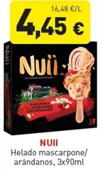 Oferta de Nuii - Helado Mascarpone por 4,45€ en Hiperber