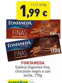 Oferta de Fontaneda - Galleta Digestive Fina por 1,99€ en Hiperber