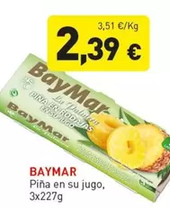 Oferta de BayMar - Piña En Su Jugo por 2,39€ en Hiperber