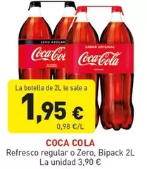 Oferta de Coca-Cola - Refresco Regular O Zero por 3,9€ en Hiperber