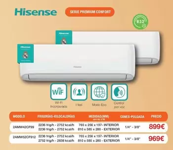 Oferta de Hisense - Serie Premium Confort por 899€ en Expert