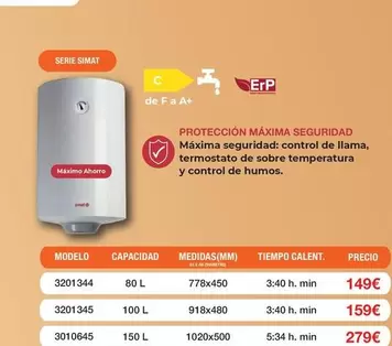Oferta de Serie Simat por 149€ en Expert