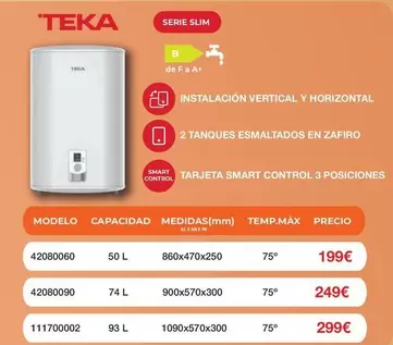 Oferta de Teka - Serie Slim por 199€ en Expert