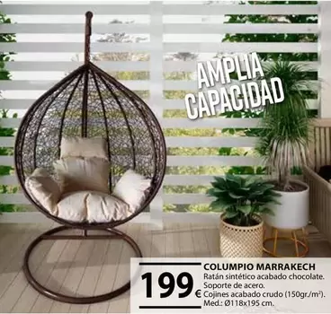 Oferta de Columpio Marrakech por 199€ en CMB Bricolage