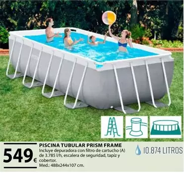 Oferta de Piscina Tubular Prism Frame por 549€ en CMB Bricolage