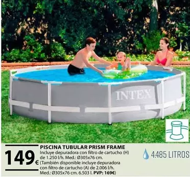 Oferta de Intex - Piscina Tabular Prism Frame por 149€ en CMB Bricolage
