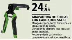 Oferta de Salki - Grapadora De Cercas Con Cargador  por 24,95€ en CMB Bricolage