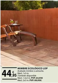 Oferta de Mimbre Ecologico LOP por 44,95€ en CMB Bricolage