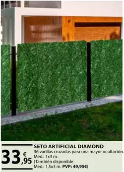 Oferta de Seto Artificial Diamond por 33,95€ en CMB Bricolage
