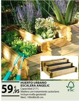 Oferta de Huerto Urbano Escalera Angelic por 59,95€ en CMB Bricolage