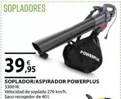 Oferta de Power Plus - Soplador/Aspirador por 39,95€ en CMB Bricolage