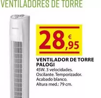 Oferta de Ventilador De Torre por 28,95€ en CMB Bricolage