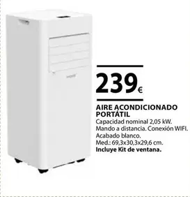 Oferta de Aire Acondicionado Portatil por 239€ en CMB Bricolage