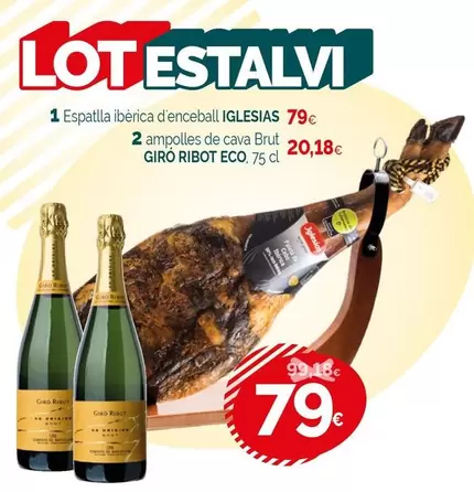 Oferta de Iglesias - Espatlla Iberica D'enceball por 79€ en Condis