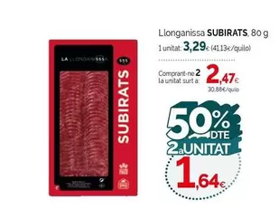 Oferta de Subirats - Llonganissa por 3,29€ en Condis
