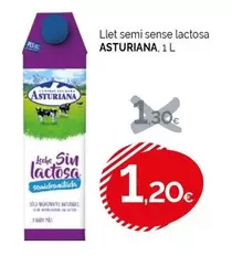 Oferta de La Asturiana - Llet Semi Sense Lactosa por 1,2€ en Condis