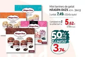 Oferta de Häagen-Dazs - Mini Tarrines De Gelat por 7,49€ en Condis