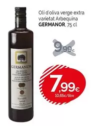 Oferta de Germanor - Oli D'oliva Verge Extra Varietat Arbequina por 7,99€ en Condis