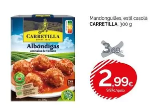 Oferta de Carretilla - Albondigas Con Sala De Toste por 2,99€ en Condis