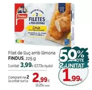 Oferta de Findus - Filet De Lluc Amb Llimona por 3,99€ en Condis