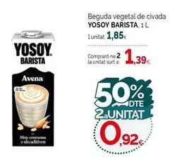 Oferta de YoSoy - Yosoy Barista por 1,85€ en Condis